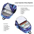 thumbnail image 3 of Girls Backpack Aesthetic Backpack for Teen Girl Cute School Bag Bookbag Anime School Backpacks for Girls,Dark Blue, 3 of 6