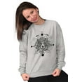 thumbnail image 4 of Spirit Animal Lion Pretty Symbolic Women Crewneck Sweatshirt Brisco Brands L, 4 of 6