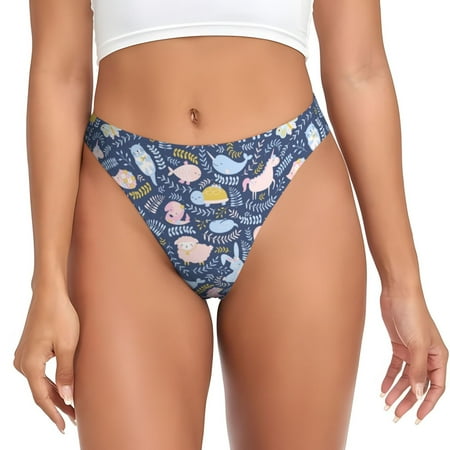Sigee Cute Baby Animals for Women s G-String Panty  Low Rise  Soft Lace Perfect for Everyday Wear or Special Occasions-XX-Large