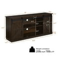 thumbnail image 6 of Sesslife Farmhouse TV Stand for 65 Inch TV, TV Console Table with 2 Sliding Barn Doors and Storage, Entertainment Center TV Stands for Living Room Bedroom, Espresso, 6 of 7