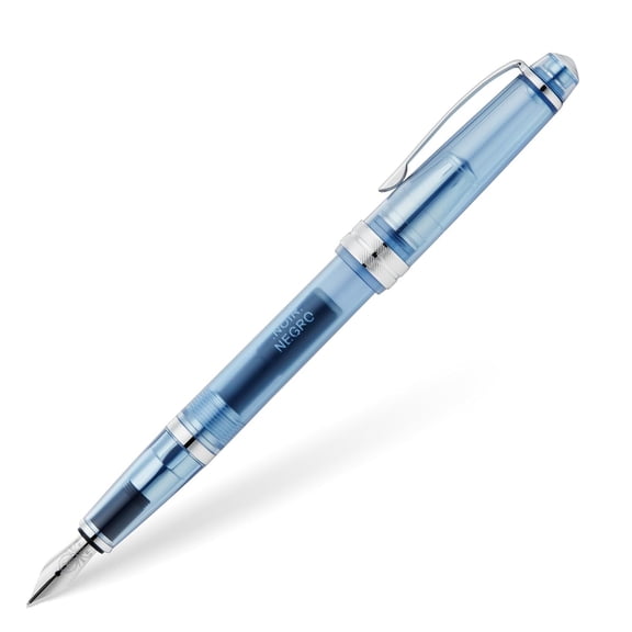 Cross Bailey Light Translucent Navy-Blue Resin with Bright Chrome Internal Mechanism and Chrome-plated Appointments Extra-Fine Nib Fountain Pen