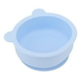 thumbnail image 4 of Baby Bowl Spoon Set, Comfortable Hand Feeling Silicone Simple Using Machine Washable Baby Bowl Rounded Interior  For Baby Nursery Blue,Yellow,Brown, 4 of 8