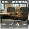 thumbnail image 4 of FOR U DESIGNS Deer Camo Pattern 2 Pcs RV Dinette Cushion Covers Replacement RV Dinette Booth Seats Cover Elastic Sofa Chair Cover Furniture Protector for RV Camper Car Bench, 4 of 7