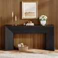 thumbnail image 3 of Fnova 63" Farmhouse Console Table, Modern Long Rectangular Wooden Sofa Table for Living Room, Entryway, Hallway Foyer, Easy Assembly, 3 of 11