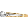 thumbnail image 3 of 14K Yellow Gold Aa Quality Trio Complete Engagement Ring (Size 6) Made In United States x8310aa-e, 3 of 5