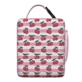 thumbnail image 3 of Sac à Lunch Cerise – Motif de Fruits Cerises Rouges Mignon Design Esthétique pour Amateurs de Cerises Illustration d'Art de Bonbons Rose Doux Sac Isotherme Réutilisable, 3 of 6