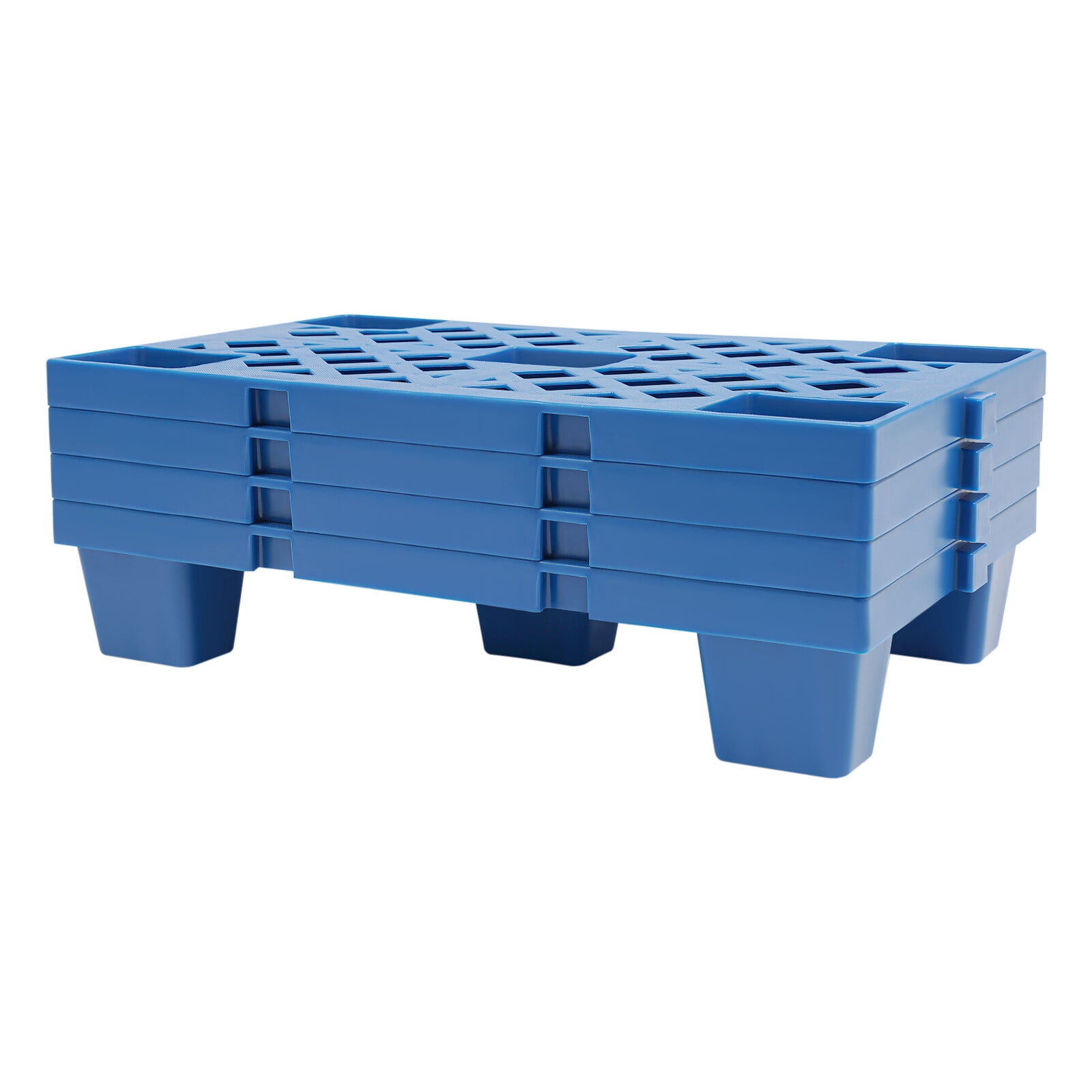 4Pcs Pallets Moisture-Proof Floor Pallet Breathable Grid Pallets 50*30*10cm Each for Supermarkets, Offices, Laboratories