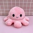 thumbnail image 5 of Pulpo de peluche reversible, pulpo de peluche de doble cara, pulpo de peluche con estado de ánimo, lindos mini peluches, peluches para niños, niñas y amigos (rosa claro-rosa oscuro), 5 of 5