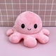 thumbnail image 5 of Pulpo de peluche reversible, pulpo de peluche de doble cara, pulpo de peluche con estado de ánimo, lindos mini peluches, peluches para niños, niñas y amigos (rosa claro-rosa oscuro), 5 of 5