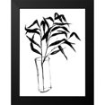 thumbnail image 2 of Goldberger, Jennifer 19x24 Black Modern Framed Museum Art Print Titled - Sumi-e Bamboo I, 2 of 5
