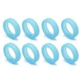 thumbnail image 1 of Luggage Wheels Protector Wear Resistant Silicone Protection Cover Noise Reducing Anti-Scratch for Suitcase Office Chair Caster Glow blue 4pcs, 1 of 6