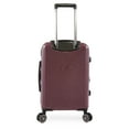 Brookstone Nelson 21" Hardside CarryOn Spinner Luggage Plum