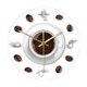 thumbnail image 1 of Reloj de pared con diseño moderno de granos de café, reloj de pared con decoración de cafetería, reloj de pared con taza de café A, 1 of 5