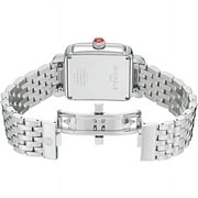 Michele Womens Deco Madison Diamond Silver 33mm Watch MWW06T000141