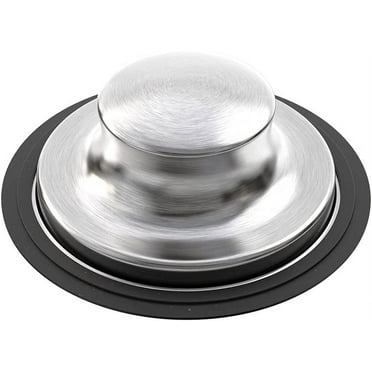 Kitchen Sink Stopper, 3-1/2 inch Universal Sink Plug Cover for Garbage Disposal Flange Drain - Stainless Steel Polished