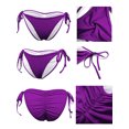 thumbnail image 6 of Women Tie Dye Bikini Sets Floral Bathing Suits Bandeau Swimsuits For Women 2 Piece Swimwear, 6 of 6
