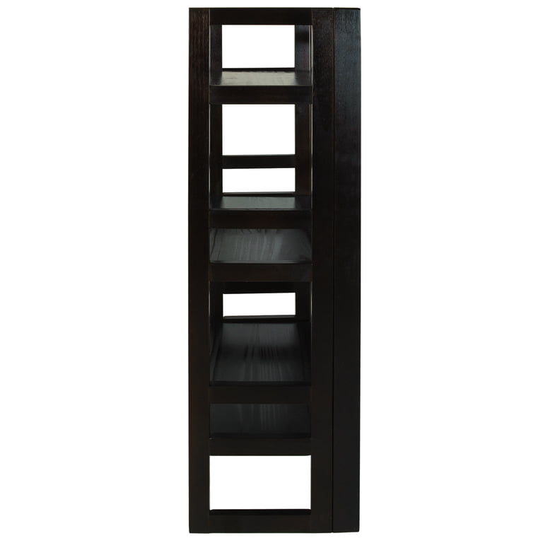Casual Home 3-Shelf Folding Student Bookcase, Espresso photo 5