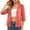 Pink*, variant on Womens Chiffon Kimono Cardigans Beach Cover Ups Swimwear Puff 3/4 Sleeve Loose Casual Summer Tops