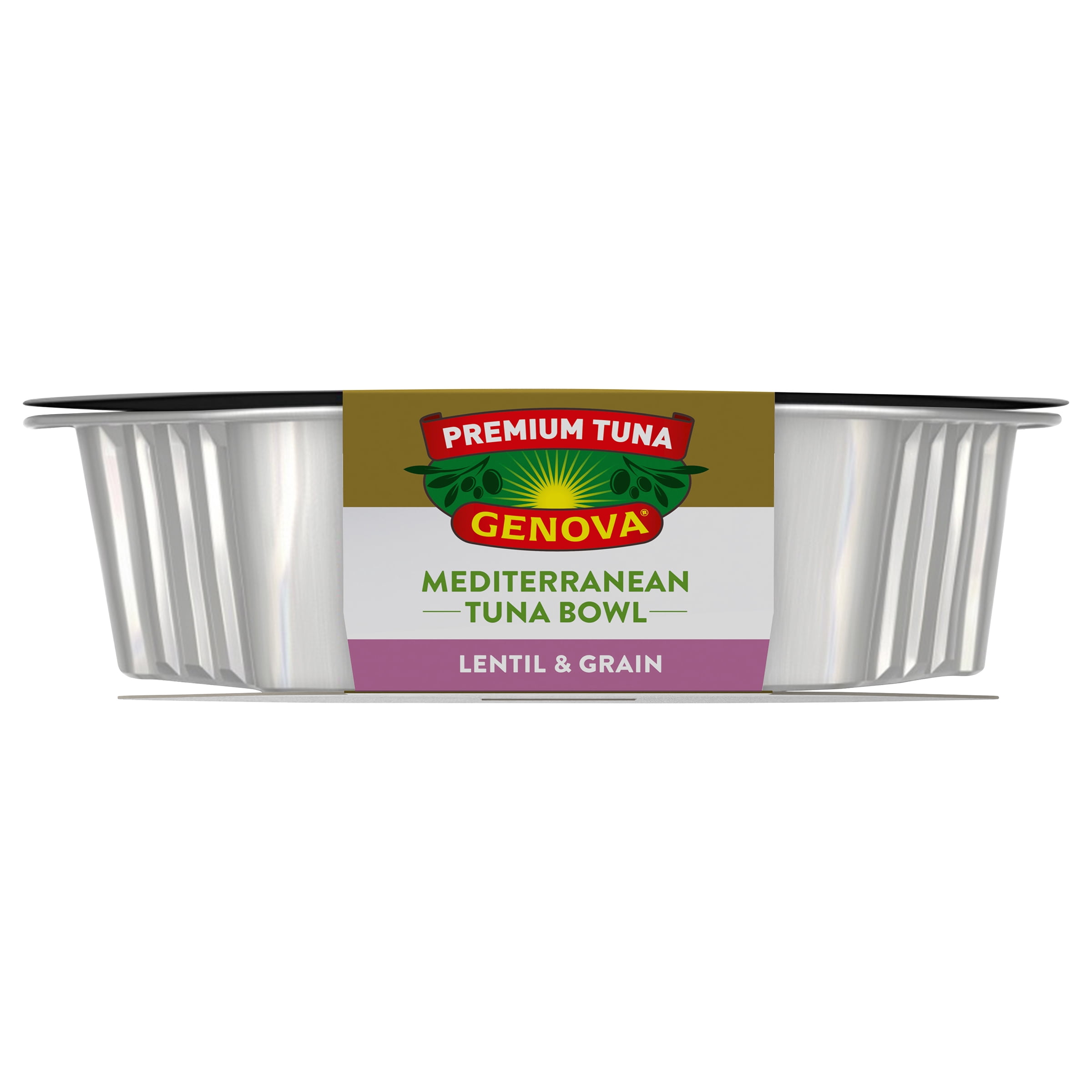 (6 pack) Genova Premium Tuna Mediterranean Lentil & Grain Salad Bowl 7.76 oz.
