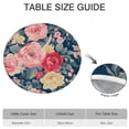thumbnail image 6 of Pioneer Flower Floral Print Pattern Round Fitted Tablecloth with Elastic Edge,Dining Table Cover Waterproof,Outdoor Round Tablecloth for Camping,Dining,Indoor and Outdoor, 6 of 7