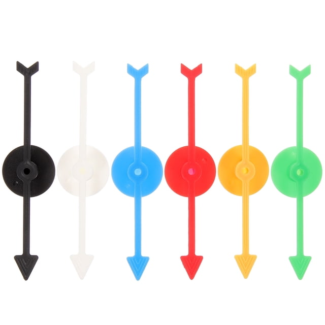 6 piezas de juego interactivo con flechas giratorias de plástico de colores, juego de mesa multifuncional.