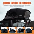thumbnail image 3 of ILANDER Rooftop Tent, Hard Shell, SUV & Truck Camping, Foldable Rooftop Tent with Ladder, Waterproof & UV-Resistant 2-3 Person, 1.4M, 3 of 10