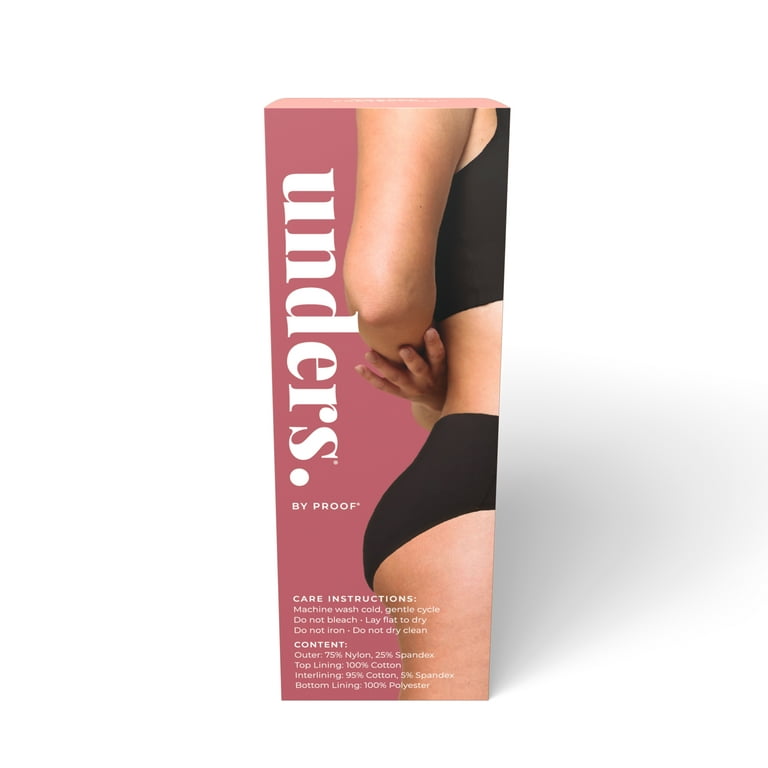Unders by Proof Period Underwear - Light Brief (1 light tampon / panty  liner) 