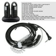 thumbnail image 1 of Auriculares de radio, auriculares walkie talkie sonido transparente fácil de usar abs transmisión, 1 of 7