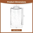 thumbnail image 5 of 3 PCS Clear Seeded Glass Lamp Shades, 3.9 x 5.9 Inches Cylinder Bubble Glass Shade Covers, Seeded Glass Replacement Covers for Pendant Light Chandelier Wall Sconce, 5 of 6