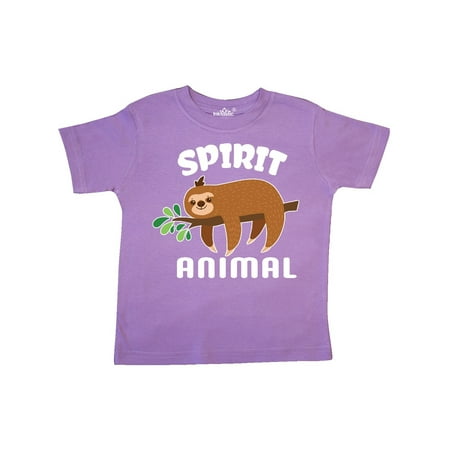 

Inktastic My Spirit Animal is a Sloth with Sloth Illustration Gift Toddler Boy or Toddler Girl T-Shirt