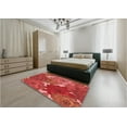 thumbnail image 4 of Ahgly Company Indoor Square Patterned Shocking Orange Area Rugs, 4' Square, 4 of 6