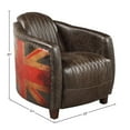 thumbnail image 4 of Acme Furniture Brancaster Chair, Antique Slate Top Grain Leather, 4 of 7