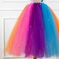 thumbnail image 3 of LUOGENLI Robe Noël Longue Robe Fille Robe Princesse en Tulle Bonbon Coloré Envoi avec Bâton Sucette Jupe Maxi Ensembles Filles Tenue 2 Pcs Grande Taille4-5 Ans, 3 of 5