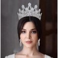 thumbnail image 3 of Tiara de Lujo de Circonia Cúbica Sincero para Boda y Fiesta, 3 of 5