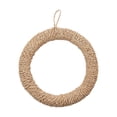 thumbnail image 2 of Storied Home Unique Round Hand-Woven Abaca Rope Trivet with Hanger Black, 2 of 5