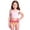 Watermelon Red, variant on Girls Tankini Set 2 Piece Swimsuit - Beach Sports Bathing Suit High Neck Racerback Padded Kids Girls Swimwear For Summer Beach Tropical Swimsuit