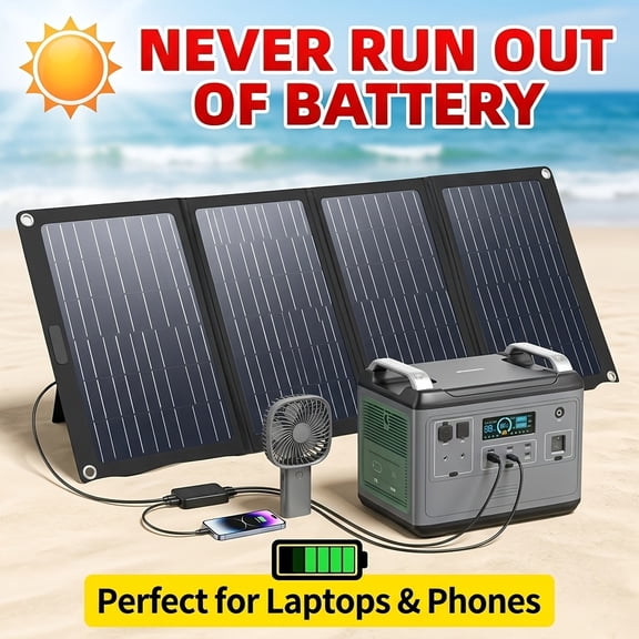 Portable 6W 6V Foldable Solar Panel for Camping RV and Garden