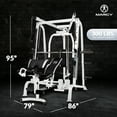 thumbnail image 3 of Marcy Pro Smith Cage Workout Machine Total Body Training Gym System, White, 3 of 9
