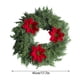 thumbnail image 3 of Coronas de plástico para decoración navideña, agujas de pino simuladas, flores de Pascua, círculos, decoraciones navideñas, mesa de comedor, coronas de agujas de pino artificiales, adornos para Hallow, 3 of 9