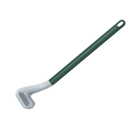 Long Handle Toilet Cleaning Brush ,Silicone Toilet Brushes for Bathroom,Toilet Cleaning Brush,Bendable Silicone Brush Head Green