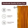 thumbnail image 4 of Mustard Yellow Rod Pocket Sheer Sari Curtain / Drape / Panel -60W x 120L-Pair, 4 of 4