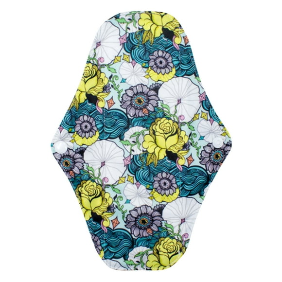 Serviettes Menstruelles Réutilisables Femmes Portables Lavables en Tissu au Charbon de Bambou