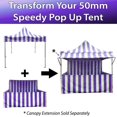 thumbnail image 2 of TentandTable Speedy Pop-up Carnival Tent Sidewall Kit Only, Blue and White Striped, 10 ft x 10 ft, 2 of 4