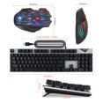 thumbnail image 2 of Combo de ratón y teclado con cable HXSJ L300 Teclado retroiluminado RGB N-key, 2 of 8