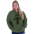 thumbnail image 4 of Ankh Egyptian Cross Symbolic Spiritual Hoodie Sweatshirt Women Men Brisco Brands M, 4 of 6