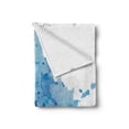 thumbnail image 2 of Fantasy Soft Flannel Fleece Throw Blanket, Sketchy Fashion Lady Hat Looking Watercolor Splash Brushstroke Steam Image, Cozy Plush for Indoor and Outdoor Use, 60" x 80", Pink and Blue, by Ambesonne, 2 of 6