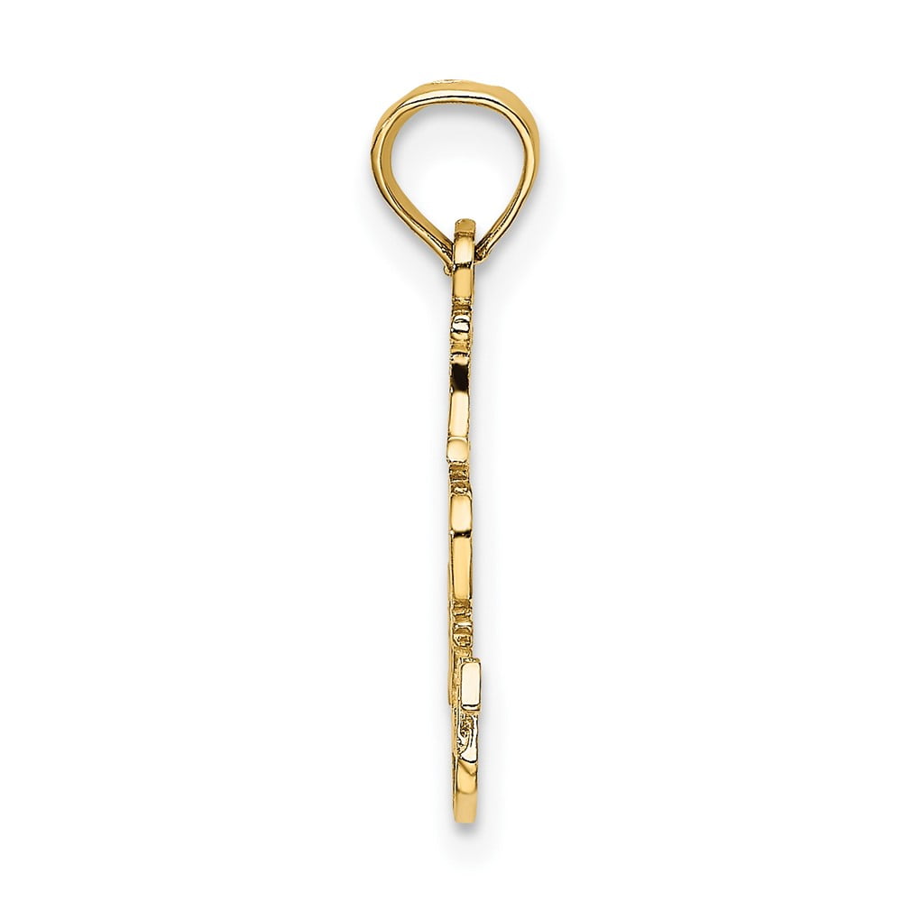 Finest Gold 10K I Do Nails Charm