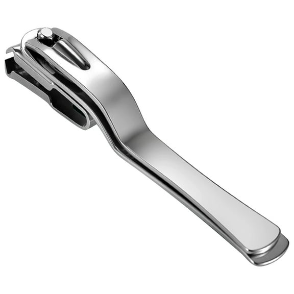 LULULION Stainless Steel Nail Clippers for Home Use with Sharp Blades Essential Manicure Tool 1 Piece Silver