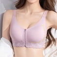 thumbnail image 4 of SOOMLON Push up Bras for Women Plus Supportive Front Close Brassiere Panel Lift Zipper Bralettes Daily Sports Bras, 4 of 9