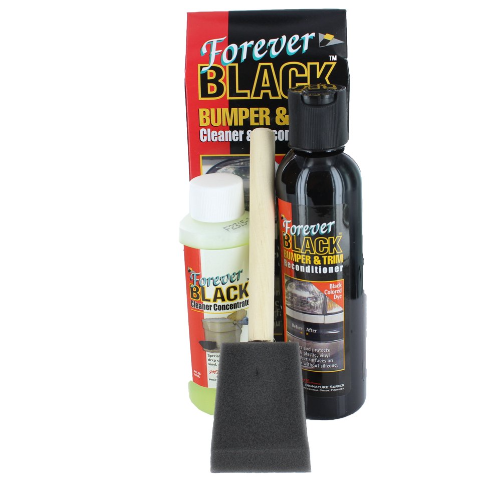 Forever Black 010 Cleaner/Conditioner Dye Kit for Bumper, Trim, Fender
